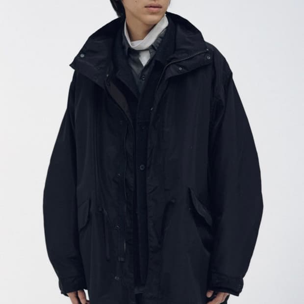 캡틴선샤인 25fw 실크 밀코트 4 블랙 구매합니다