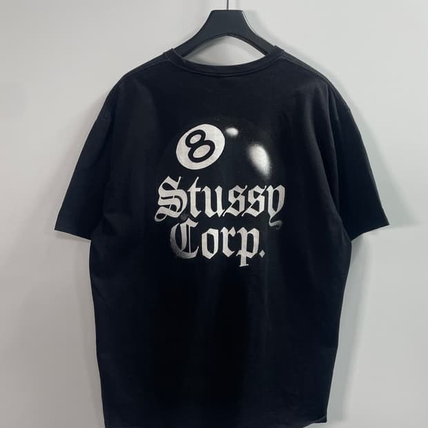 스투시 8볼 corp 라운드 반팔 티셔츠 (on.700)  