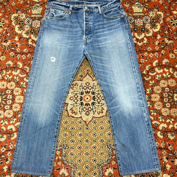 [36] 리바이스 501 빈티지 연청 데님 팬츠