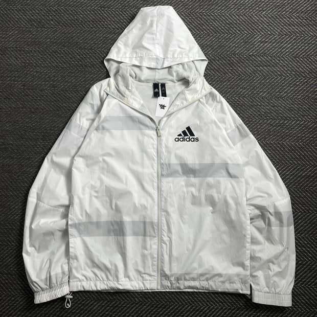 아디다스 디테일 박시핏 나일론 우븐 바람막이 o 4168