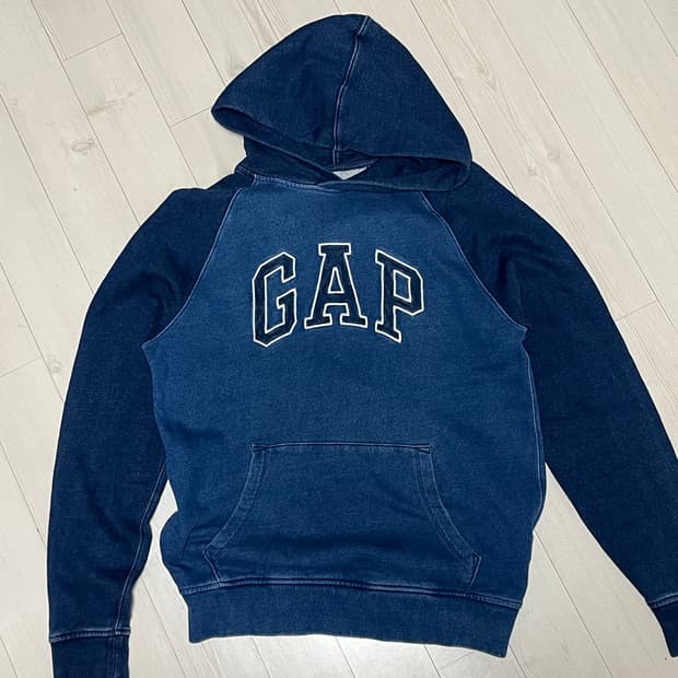 GAP 갭 워싱 데님 후드티