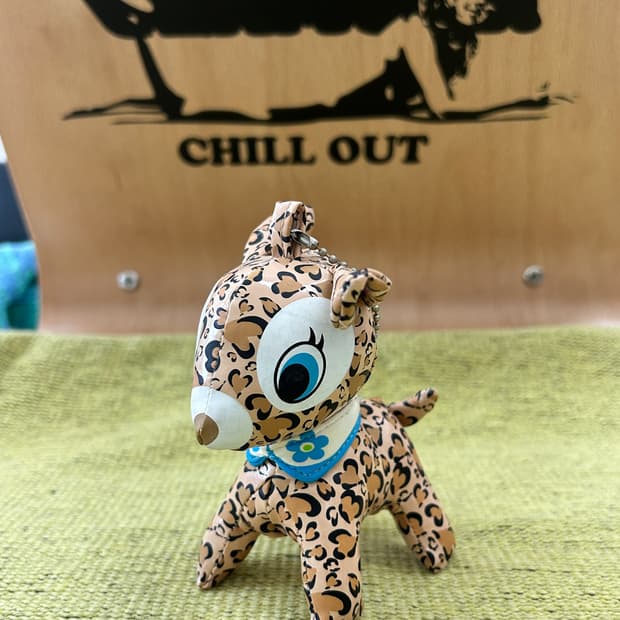 푸치 바비에 - 레오파드 / 일본 빈티지 인형 키체인 키링