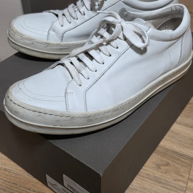 릭오웬스 빈티지 로우 스니커즈 초크 화이트 [43]