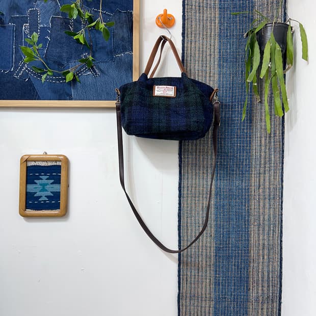 HARRIS TWEED Black Watch Bag