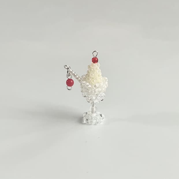 Cherry Icecream Keyring