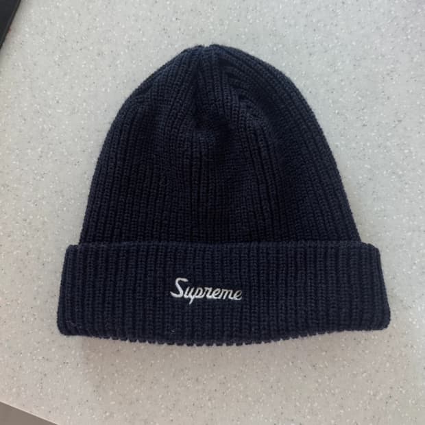 슈프림 비니 네이비