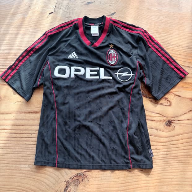 99 00 AC 밀란 아디다스 트레이닝 셔츠