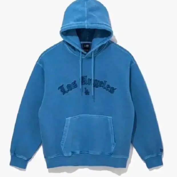 다저스 빈티지 컬러 다잉 후드티