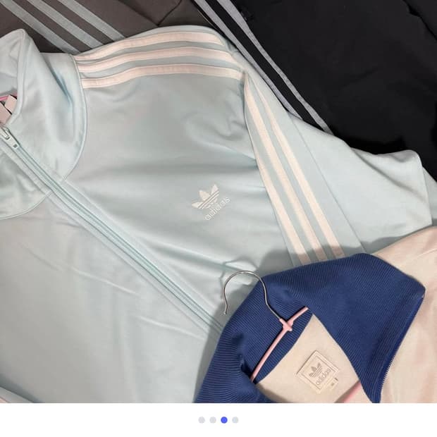 아디다스 연하늘 베켄바우어 시나모롤 져지 베이비베어 stc 엣팃시