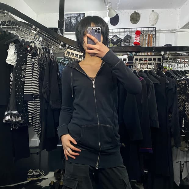 Le souk 롱 후드집업