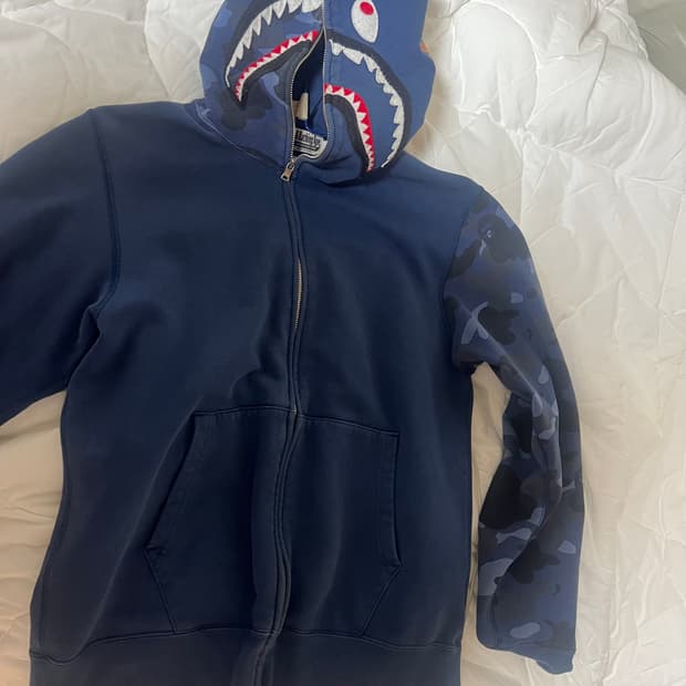 베이프 샤크 반카모 청계 후드집업