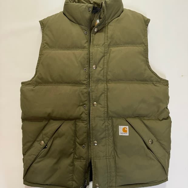 칼하트 다운 카키 조끼 베스트(S사이즈)