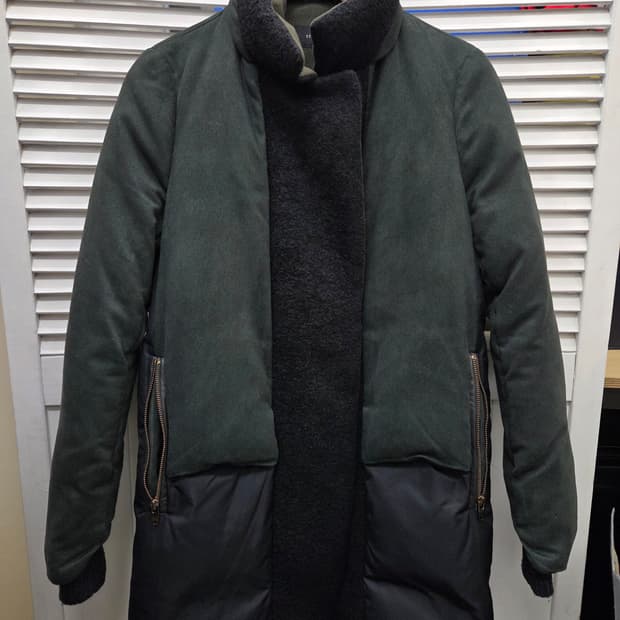 시스템 덕다운 패딩 코트