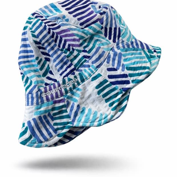 꾸레쥬 크레이지 스포츠 패턴 버킷햇 모자