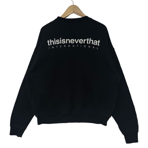 디스이즈네버댓 백로고 맨투맨 