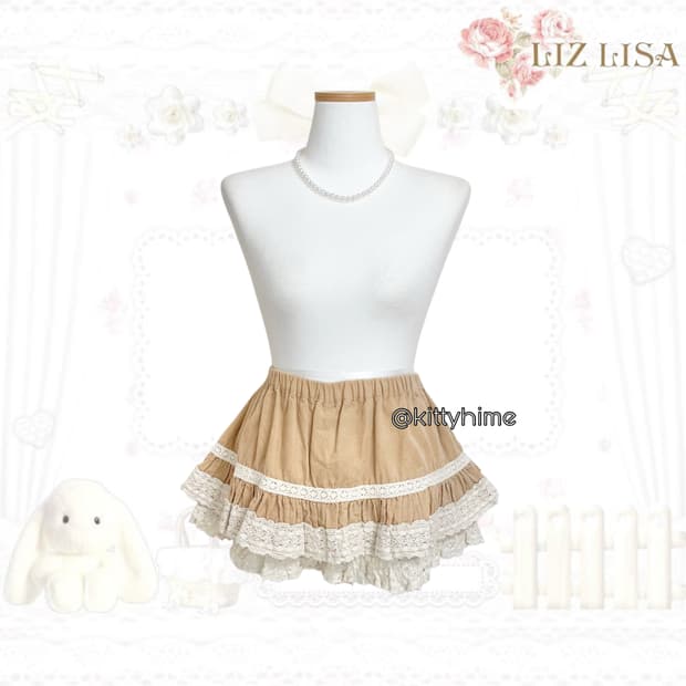 Liz lisa 리즈리사 큐롯스커트 히메카지 러블리갸루 히메갸루 라떼갸루