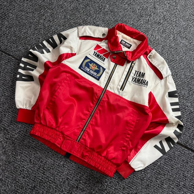 야마하 팀 멀티 패치 디테일 레이싱 자켓 2664