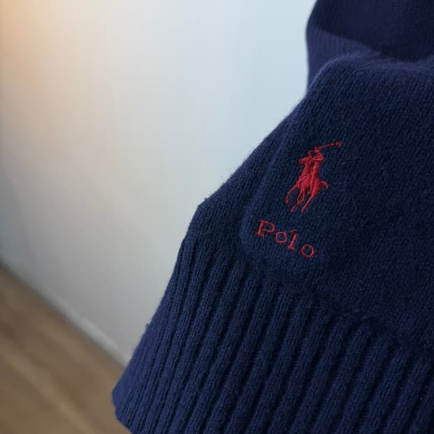 폴로 랄프로렌 포니 로고 울 캐시미어 가디건