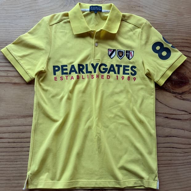 (Pearly Gates) 파리게이츠 로고 프린팅 폴로 카라티