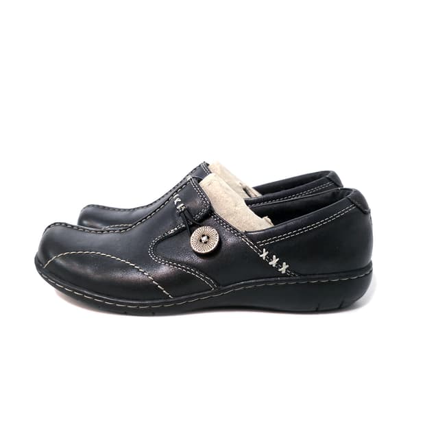 [US7] 클락스 식스티 델타 레더 슬립온 블랙