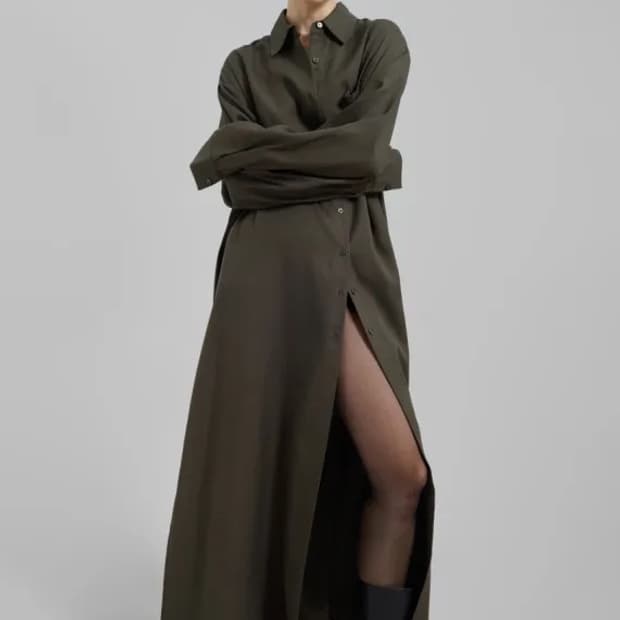 The frankie shop 프랭키샵 텐셀 avery 셔츠 드레스