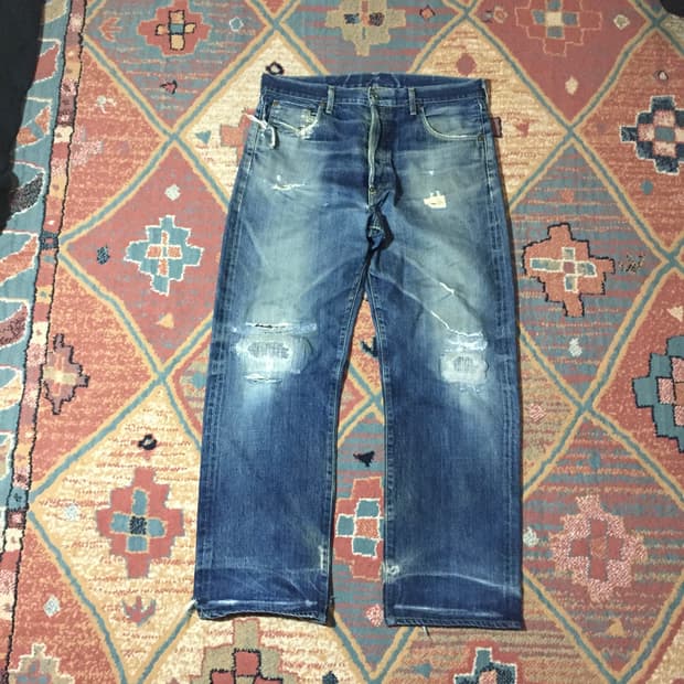 00s 리바이스 702xx 빅E 셀비지 데님