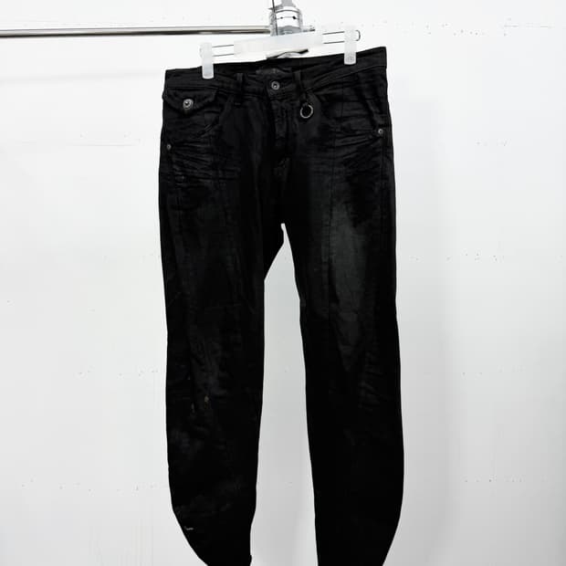 JULIUS × LHP 10-11AW Coated Curved Pants