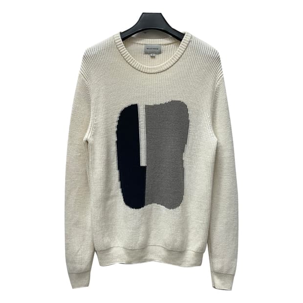 솔리드옴므 그래픽 울 니트 105