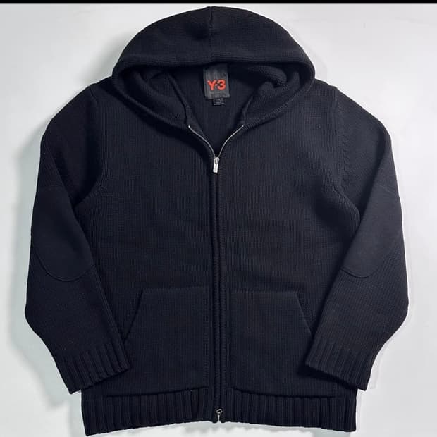 Y-3 y3 와이쓰리 울 니트 후드집업