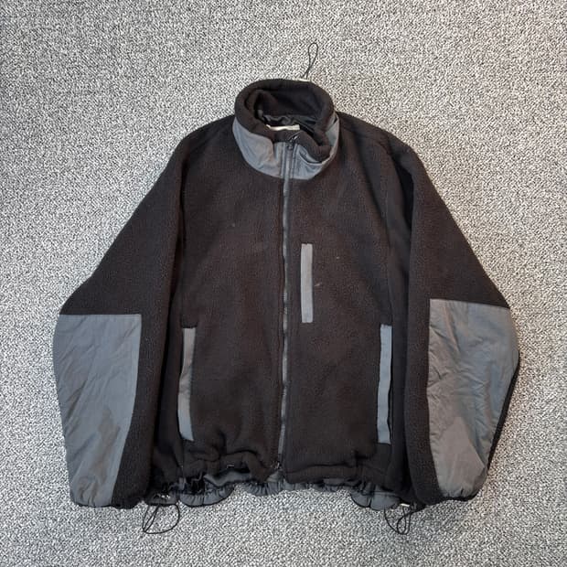 노운 와이드 실루엣 플리스 자켓 (2)