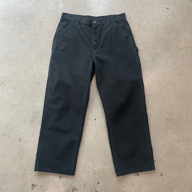 빈티지 칼하트 카펜터 팬츠 블랙 made in mexico