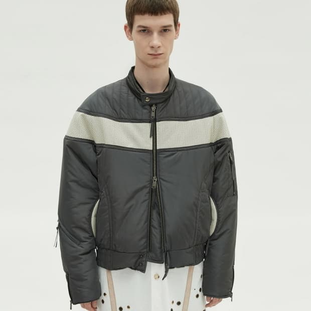 (M) 앤더슨벨 바이커 패디드 자켓