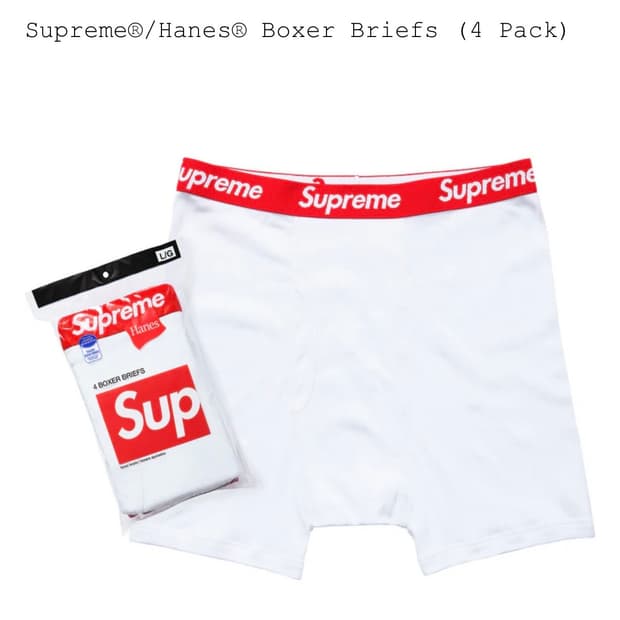 슈프림  드로즈 팬티/박서 브리프