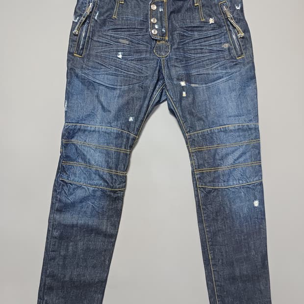 [36] 디스퀘어드2 고전 바이커진 청바지