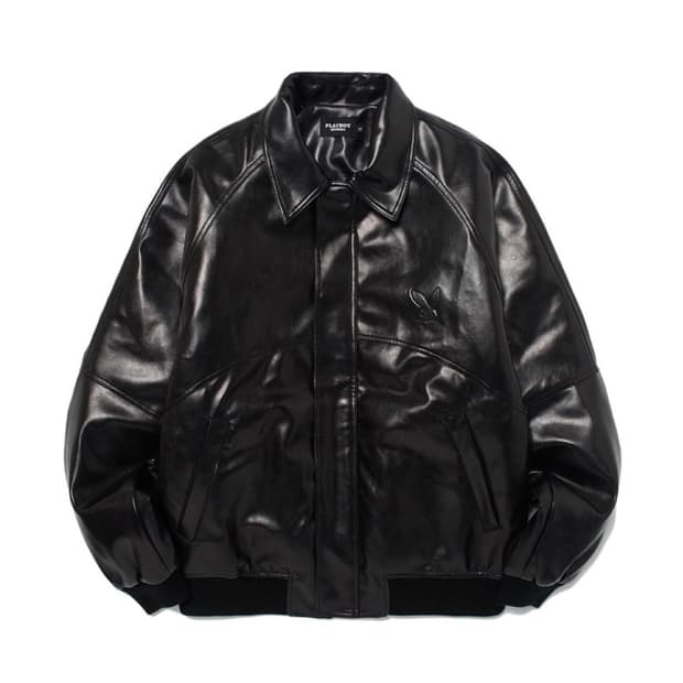 위캔더스X플레이보이 가죽자켓