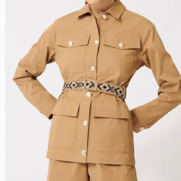 마쥬 비즈벨트 자켓