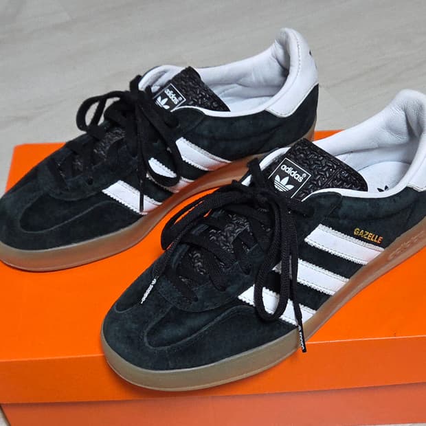 아디다스 인도어 가젤 블랙 