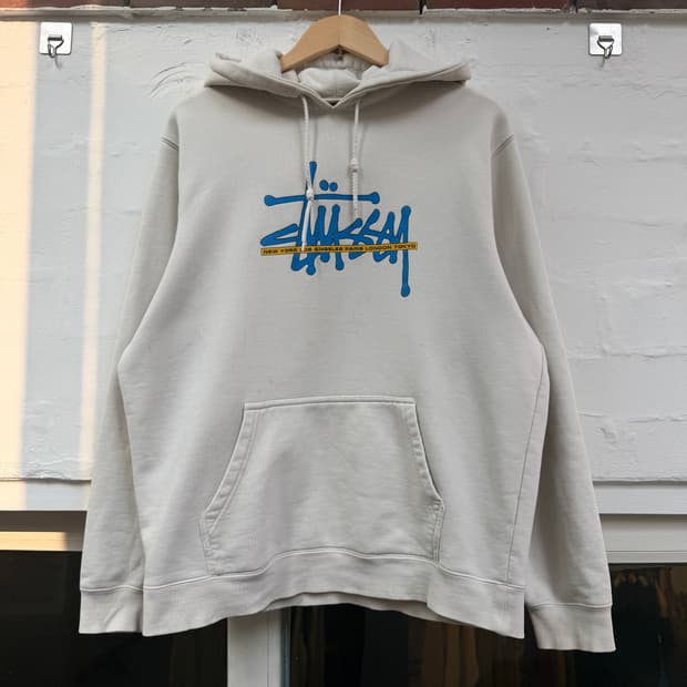 Stussy 스투시 재팬 크림 후드티 M