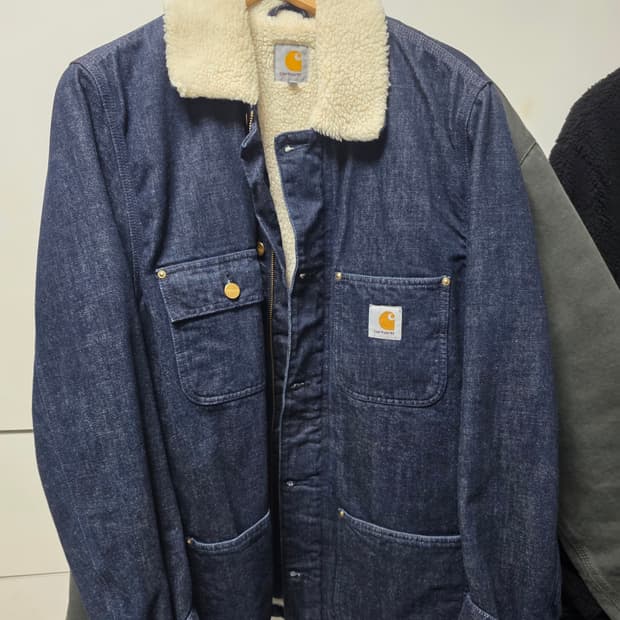 칼하트 WIP 피닉스 코트 데님 L