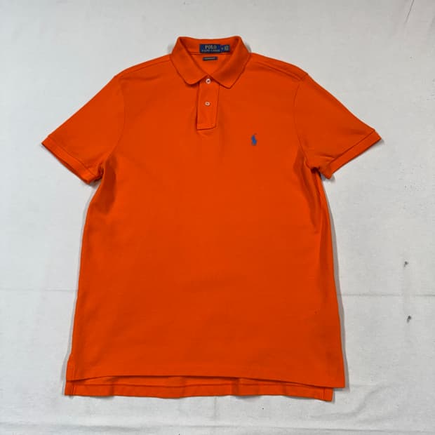 M) 폴로 랄프로렌 클래식 반팔 카라티 PK 주황 오렌지