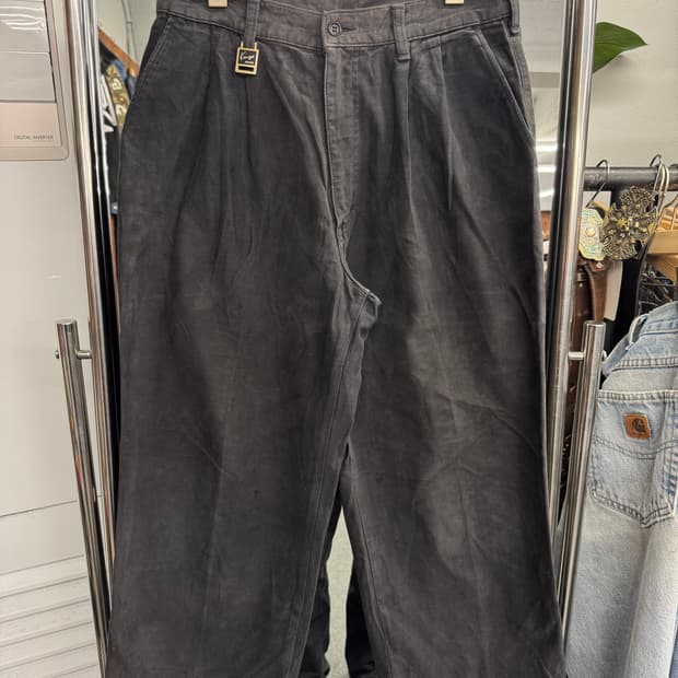 겐조 진 빈티지 핀턱 코튼 팬츠