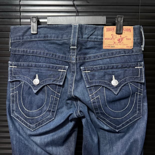 트루릴리젼 트루릴리전 jack 일자 스트레이트 데님 29 로우라이즈 바지