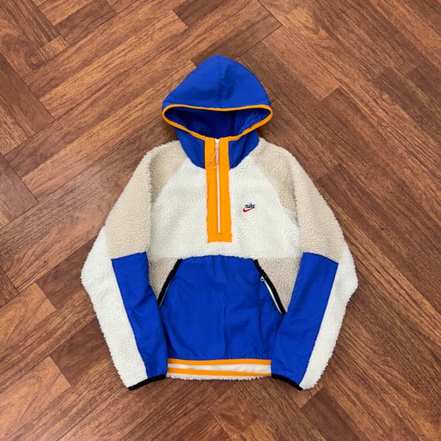 M 나이키 헤리티지 쉐르파 반집업 자켓 