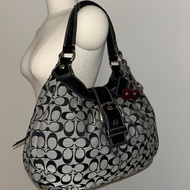 Coach Black & White Shoulder Bag