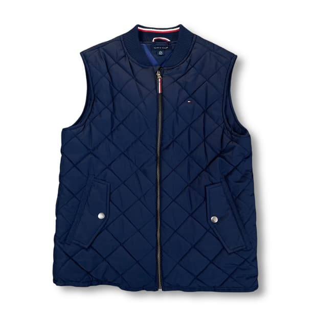 타미힐피거 네이비 경량 퀄팅 패딩 조끼 XL