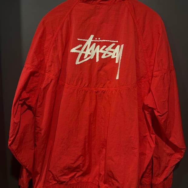 (XL) 나이키 X 스투시 윈드러너 자켓 바람막이 하바네로 레드