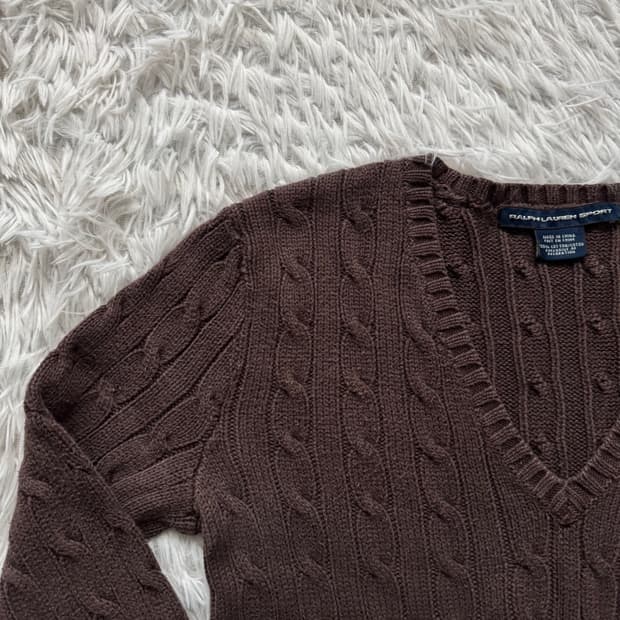 RALPH LAUREN 일본빈티지 니트 폴로 랄프로렌 니트 M 38