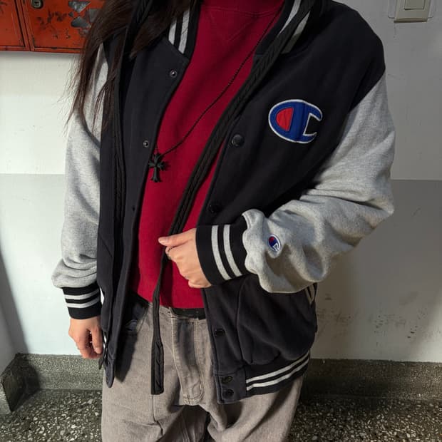 90s CHAMPION 스웻 스타디움 자켓