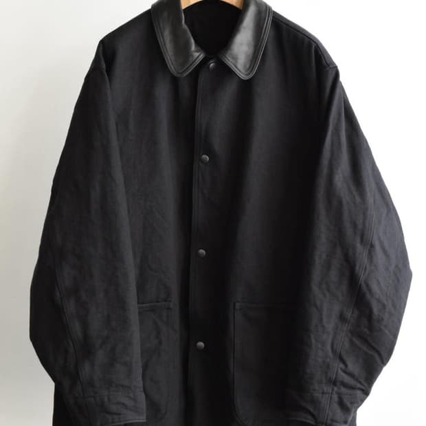 [size2] 코모리 레더카라 데님자켓 25fw