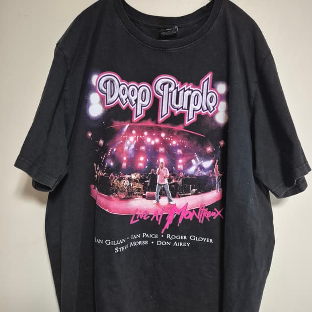 딥 퍼플 빈티지 티셔츠 밴드티